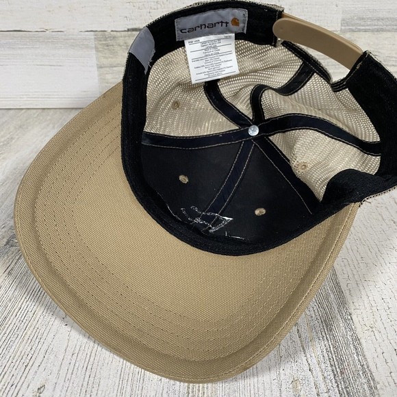 Carhartt Trucker Hat Adult Tan Force Sweatband Cappers Collective Mesh Snap Back - Picture 6 of 6